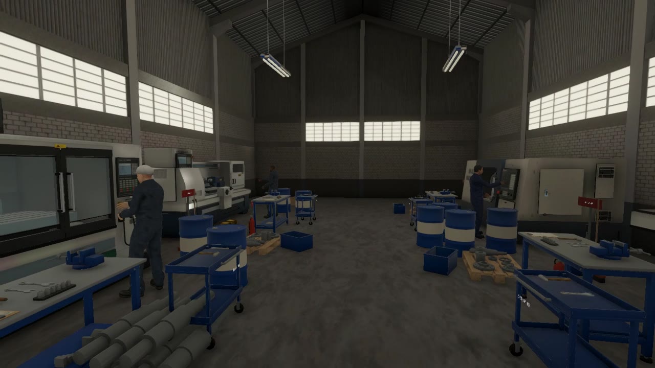 A mesma fábrica após as melhorias mostradas no Game 5S